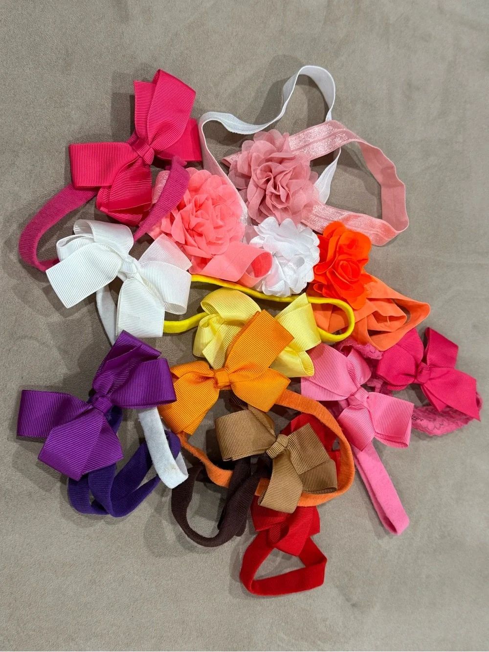 Assorted Kids Bow & Flower Headband Set - Multicolor